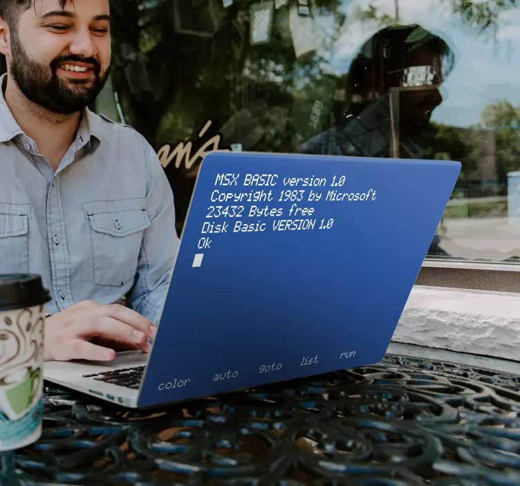 Msx laptop matrica - TenStickers