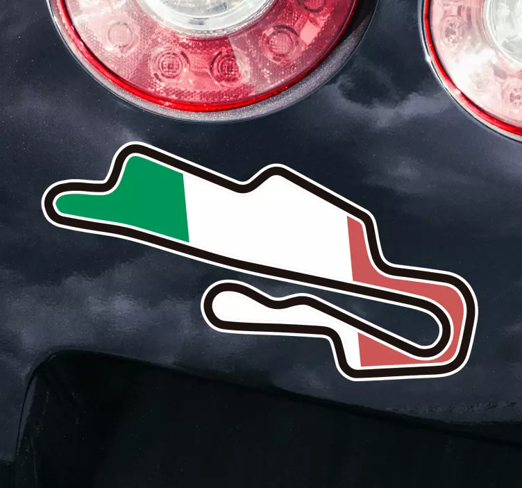 Mugello áramköri matrica - TenStickers