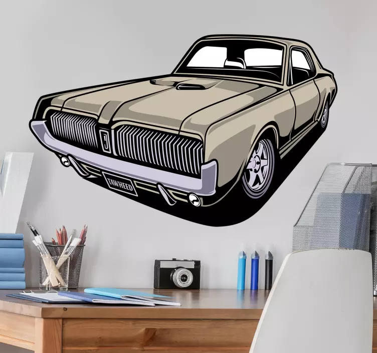 Mustang autós vinyl matrica - TenStickers