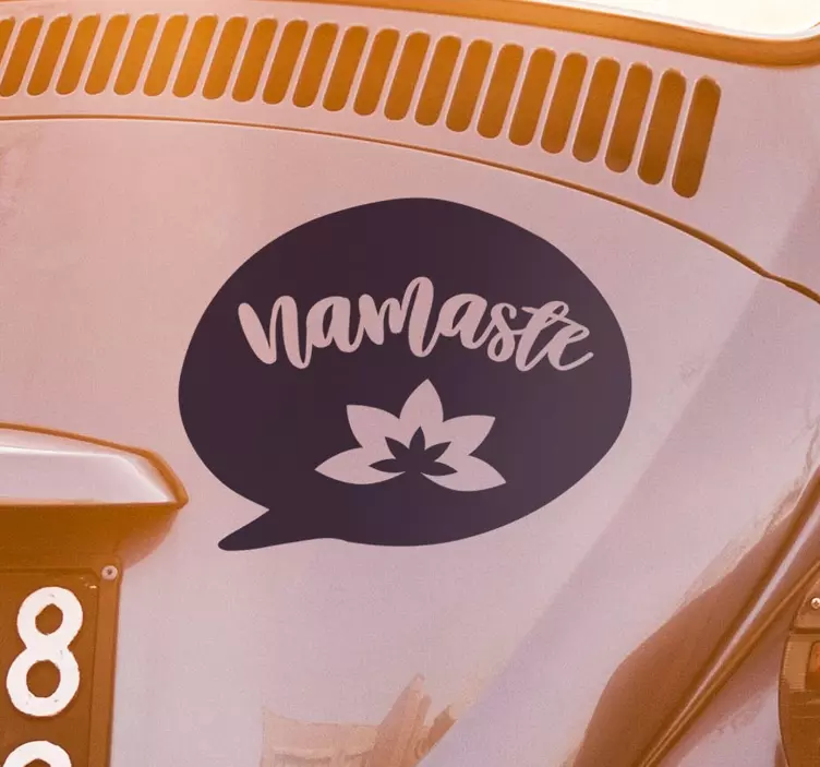 Namaste fal vinyl matrica - TenStickers