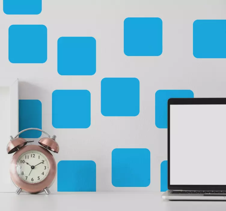 Négyzet alakú alapmintás falmatrica - TenStickers