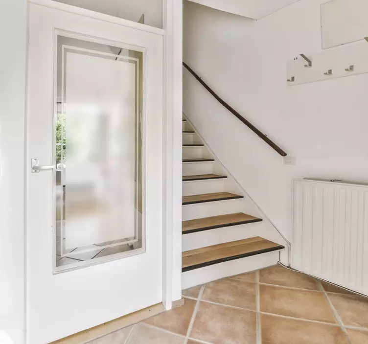 Négyzet kerettel áttetsző matricával - TenStickers