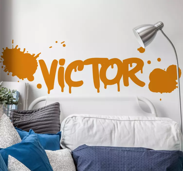 Név testreszabás szobához - szöveges matrica - TenStickers
