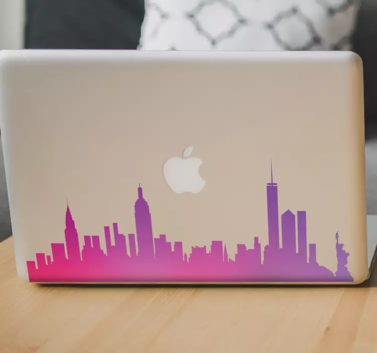 New york skyline laptop matrica - TenStickers
