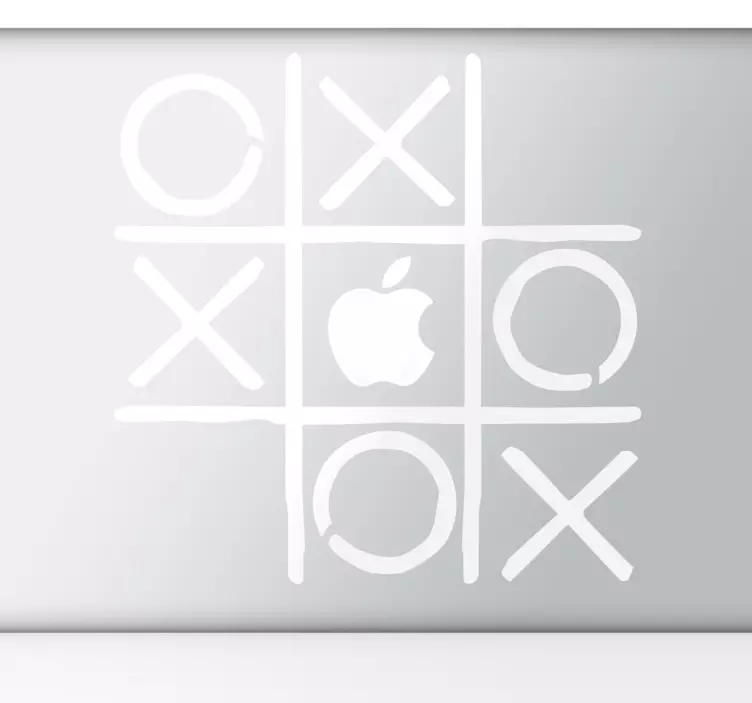 Noughts & crosses macbook matrica - TenStickers