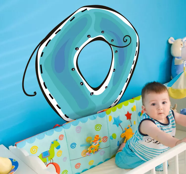 O betű matrica - TenStickers