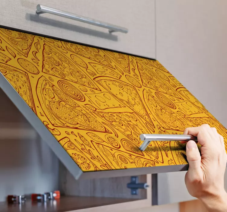 Olasz ételrajzok bútor matrica - TenStickers