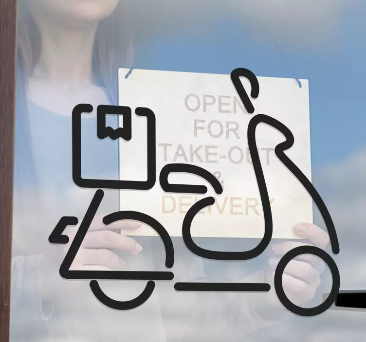 Olasz pizza szállítási szolgáltatás matrica - TenStickers