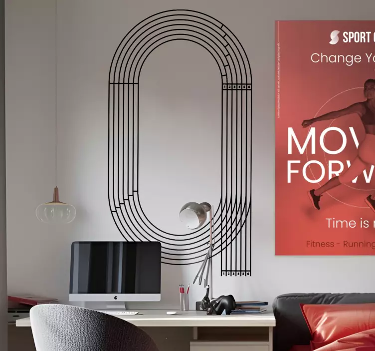 Olimpiai sportok matricák futópálya - TenStickers