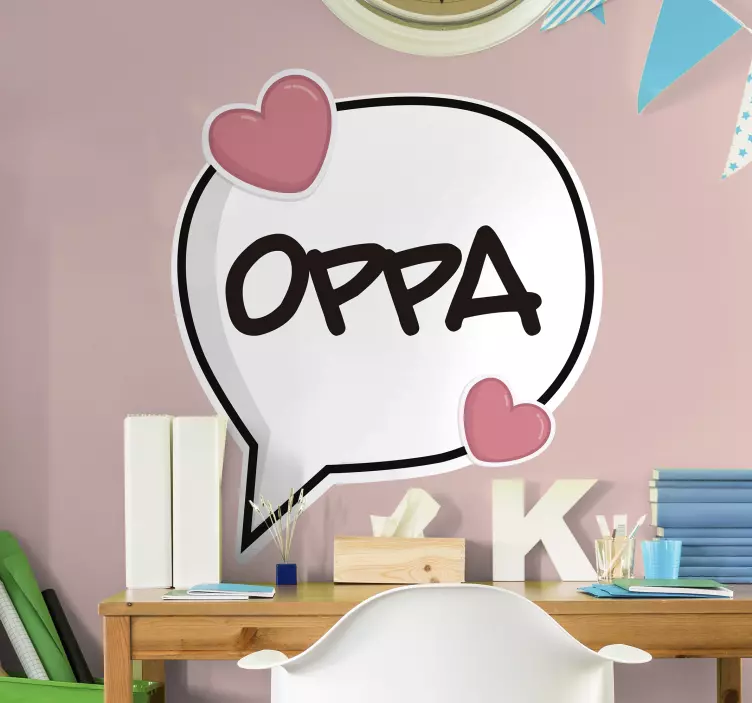 Oppa kpop zenei falmatrica - TenStickers