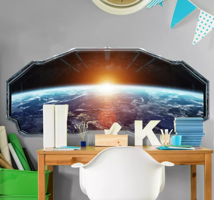 Optikai effektus tér látvány vizuális effektek matrica - TenStickers