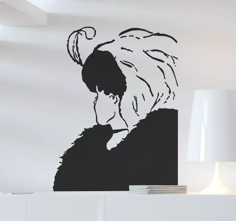 öreg vagy fiatal nő falmatrica - TenStickers