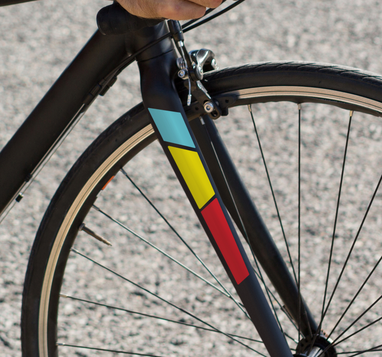 Országúti kerékpár első villa matrica bicikli - TenStickers