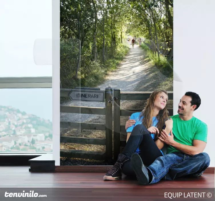 ösvényjelzések erdei állatok falmatrica - TenStickers