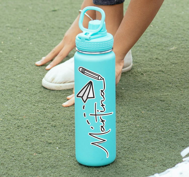 Palack neve Matrica Személyre szabott - TenStickers