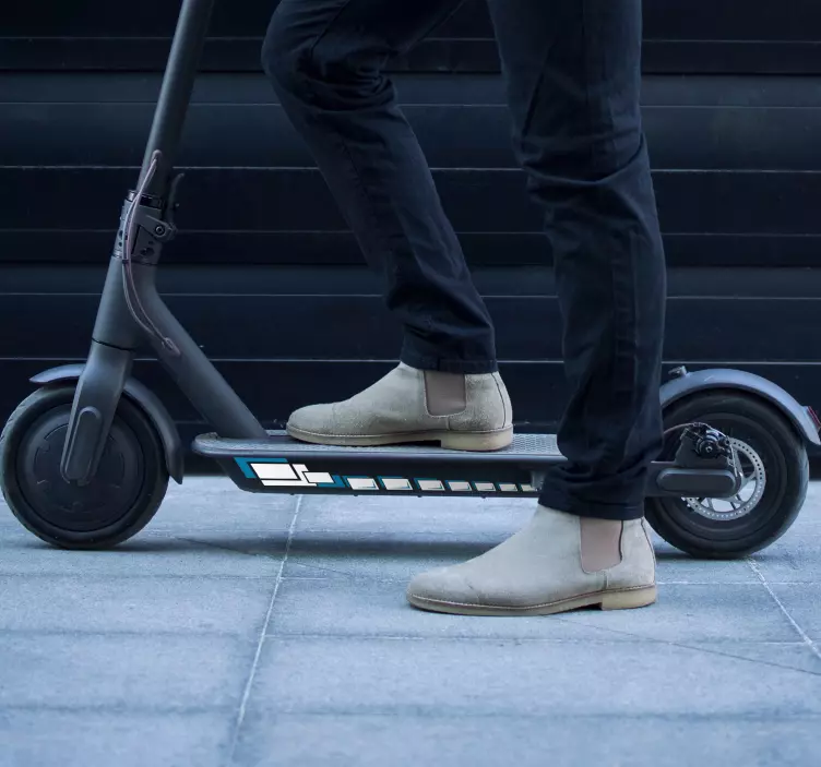 Matrica Patinetes páros síkkerékpár - TenStickers