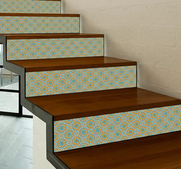 Piastrelle méretarányú falhatár matrica - TenStickers