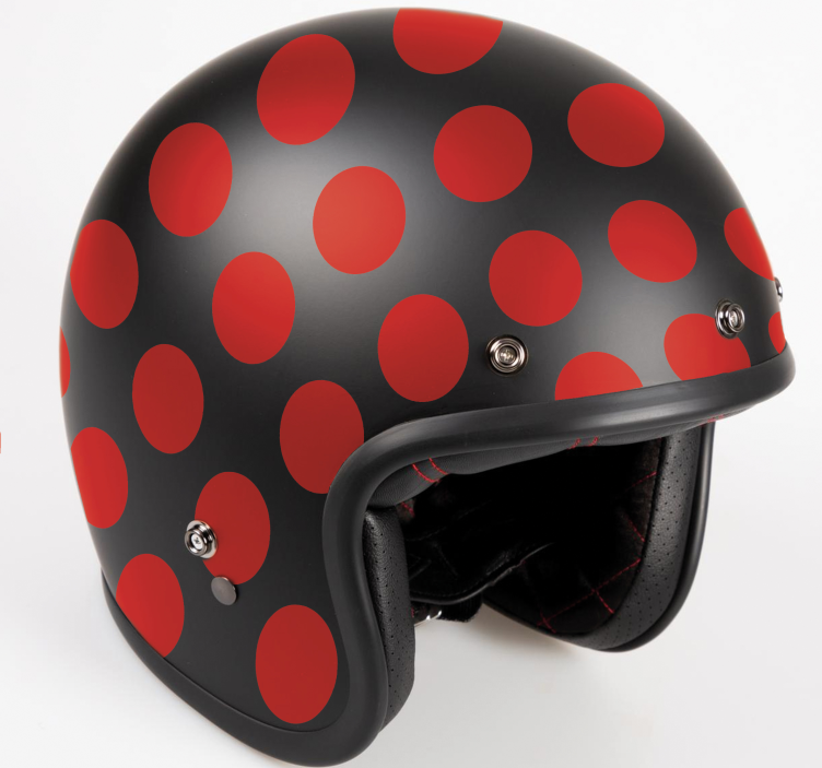 Piros pontok készlet motoros matrica - TenStickers