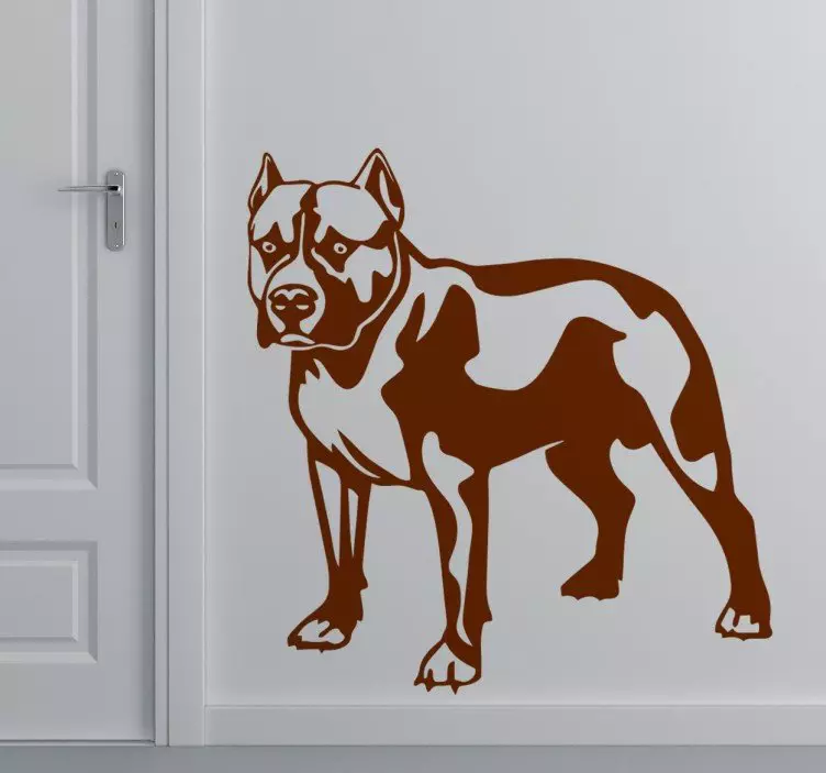 Pitbull kutya matrica - TenStickers