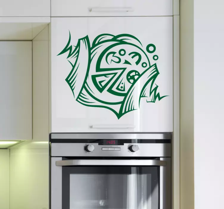 Pizza étel matrica - TenStickers
