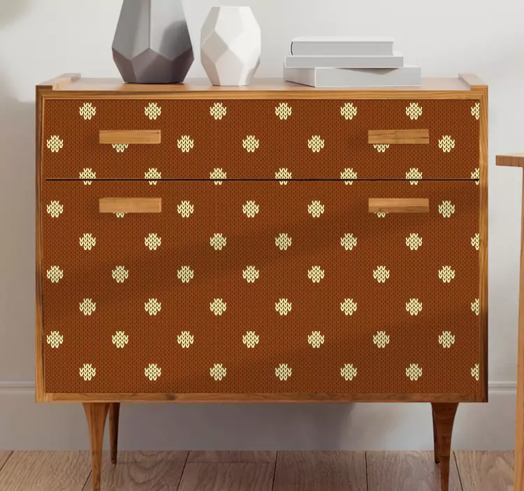 Pöttyös mintás bútor matrica - TenStickers