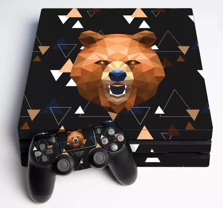 Ps4 geometriai medve ps4 matricák - TenStickers