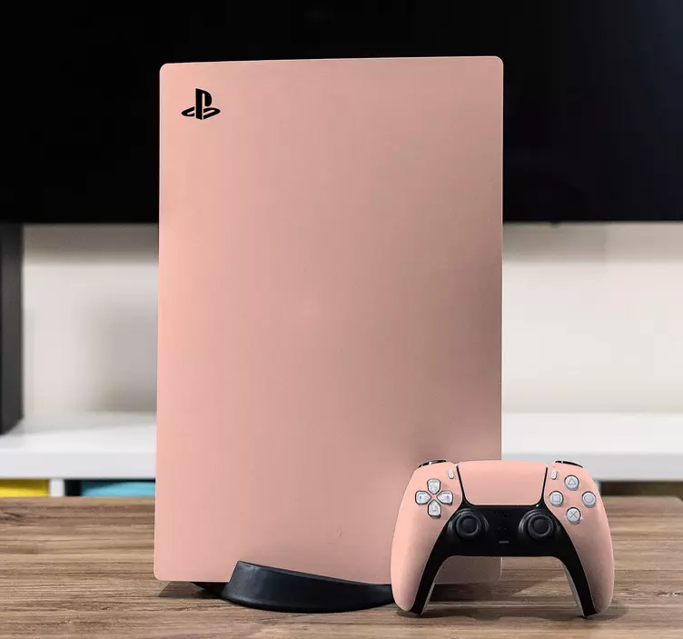 Ps4 szilárd őszibarack ps5 matricák - TenStickers