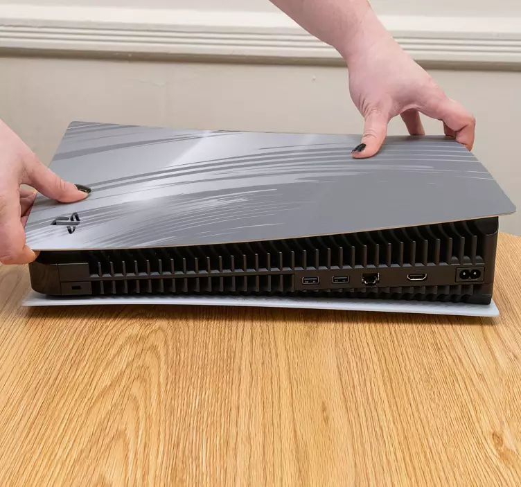 Ps5 csillogó ezüst bőr ps5 matricák - TenStickers