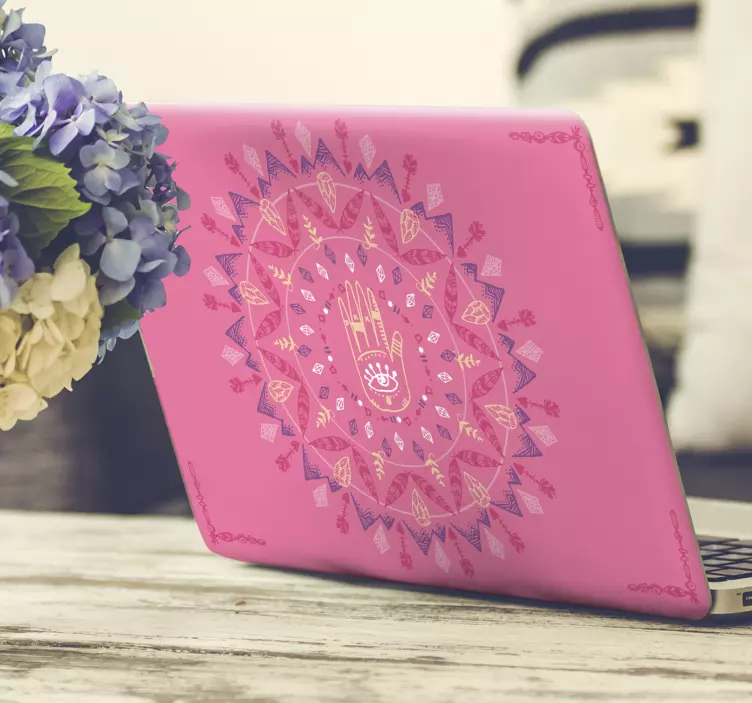 Pszichedelikus laptop matrica - TenStickers