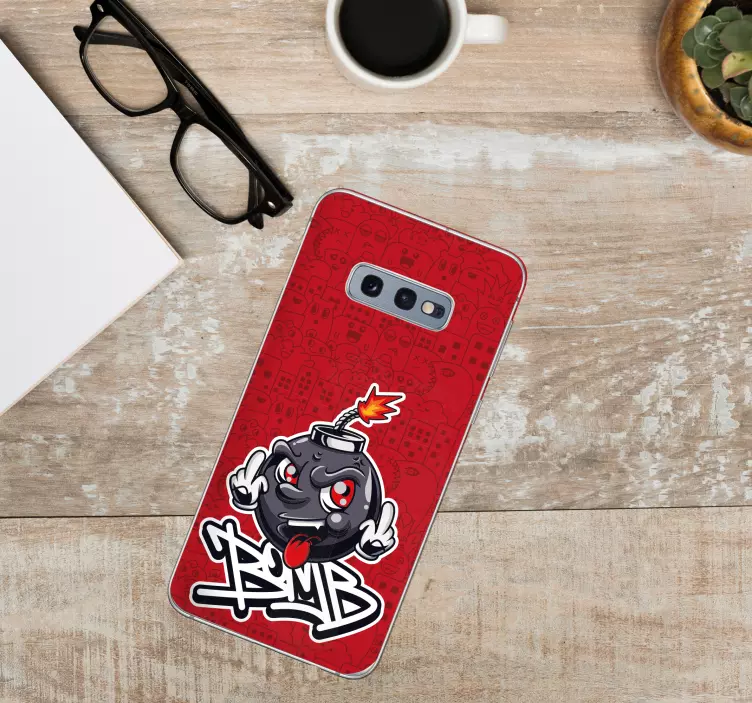 Rajzfilm bomba karakter Matrica samsung - TenStickers