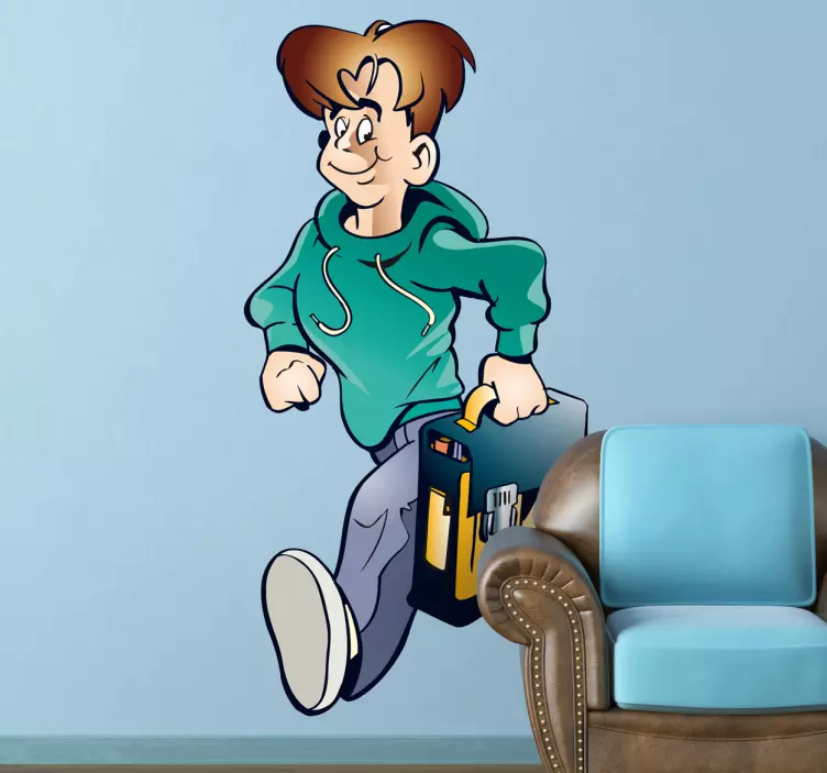 Rajzfilmfigura fut Matrica emberek és karakterek - TenStickers