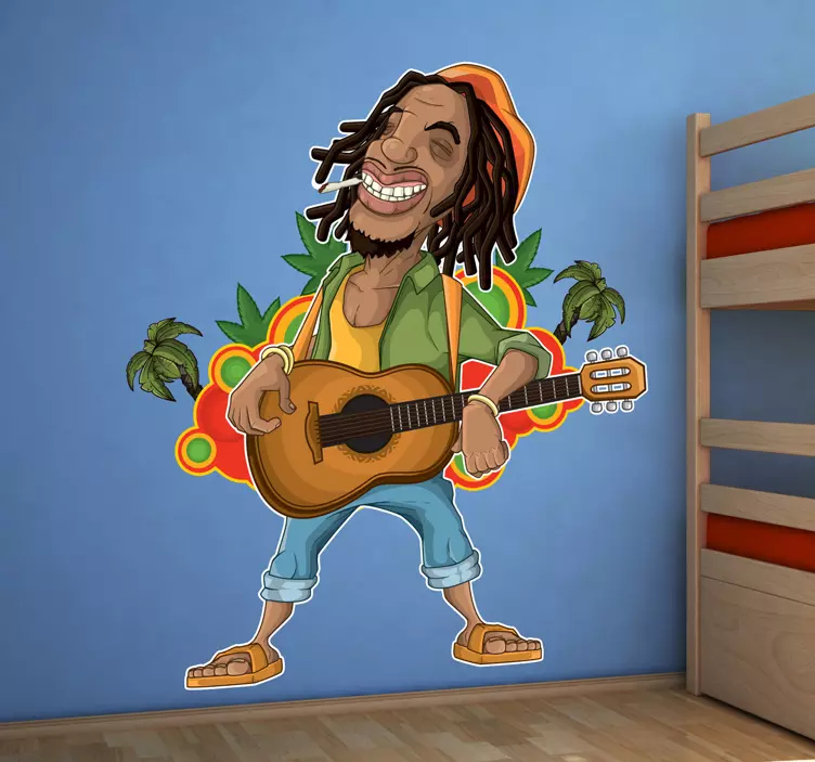 Rastafari bob marley falmatrica - TenStickers
