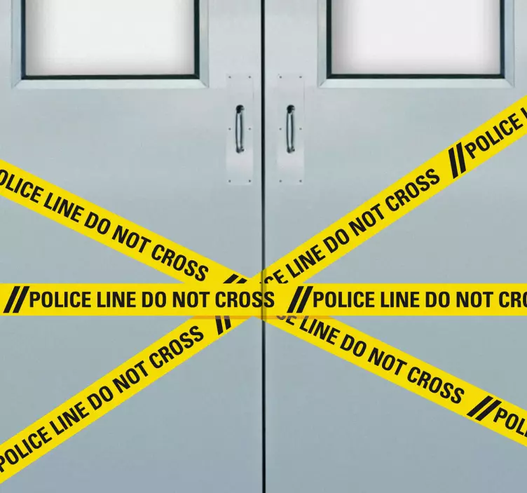 Rendőrségi vonal nem keresztezi matrica - TenStickers