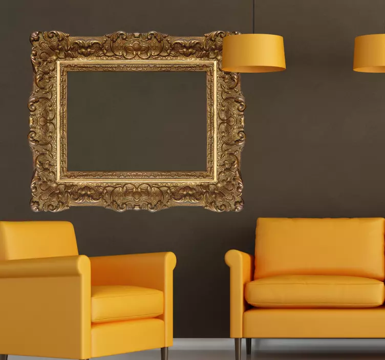 Reneszánsz keret matrica - TenStickers