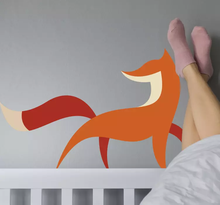 Róka logó vadállat matrica - TenStickers