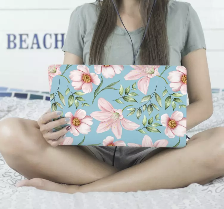 Romantikus vintage dekorációs laptop skinek - TenStickers