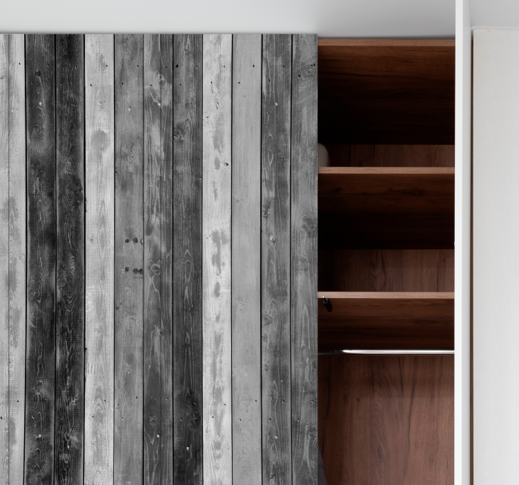 Rusztikus szürke fa deszka bútor matrica - TenStickers