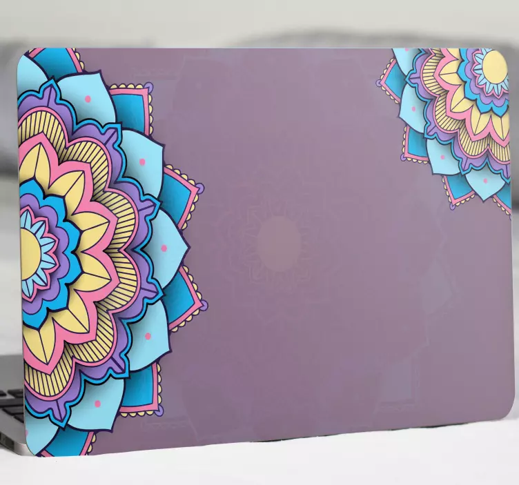 Sablon mandala laptop bőrrel - TenStickers