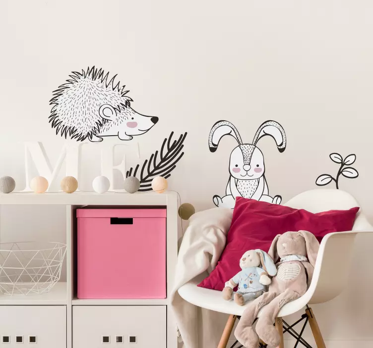 Sertés- és nyúlfal matrica - TenStickers