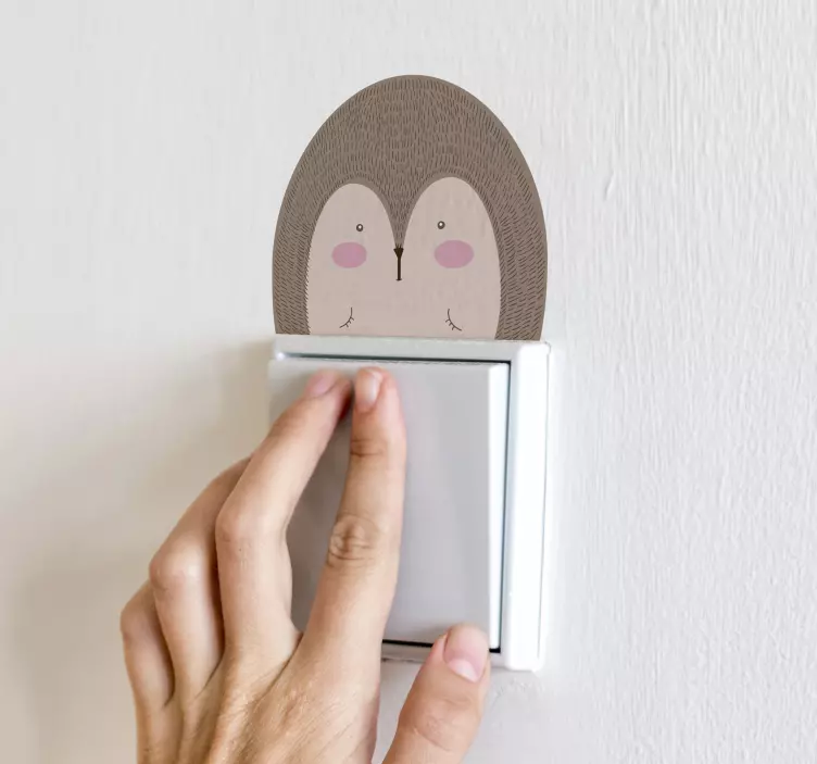 Névjegykapcsoló matricával rajzolt sertéshús - TenStickers