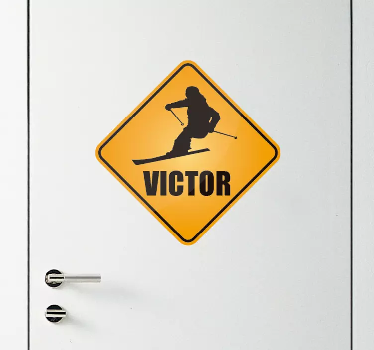 Sí névre szabható matricával - TenStickers