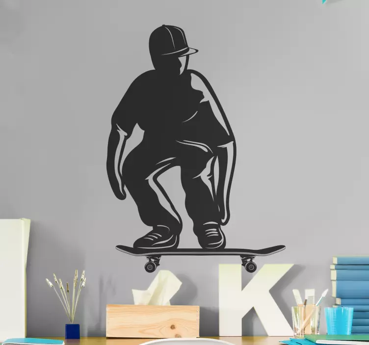 Skateboardos ugrás akció extrém sport matrica - TenStickers