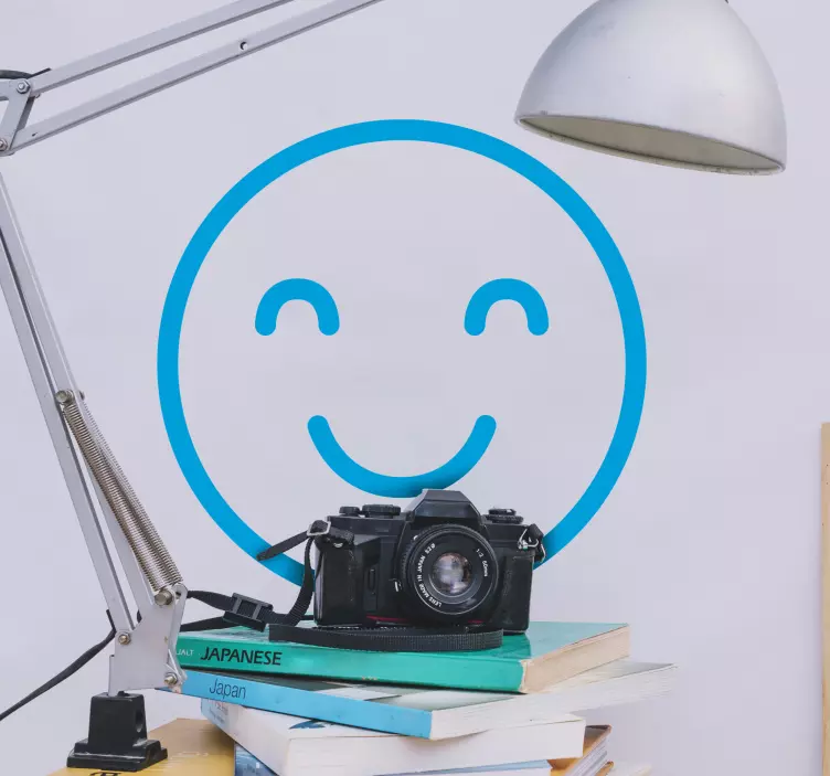 Smiley emoji vinyl matrica - TenStickers