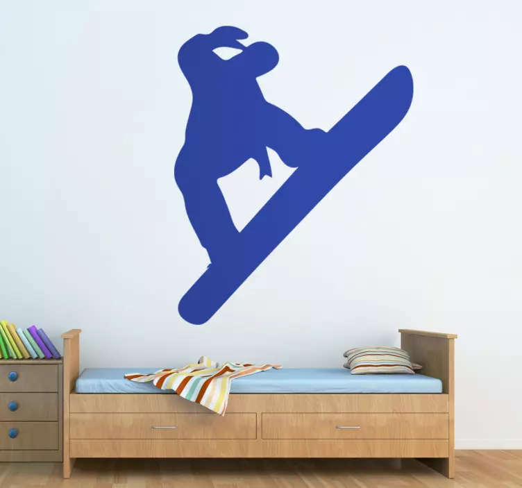 Snowboard sziluett matrica - TenStickers