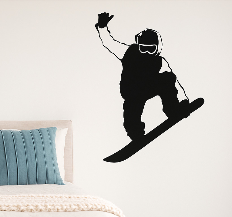 Snowboardos farokfogás extrém sport matrica - TenStickers