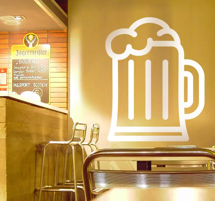 Sör ikon matrica - TenStickers