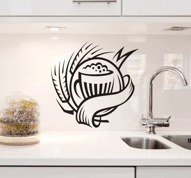 Sör komló ital matrica - TenStickers