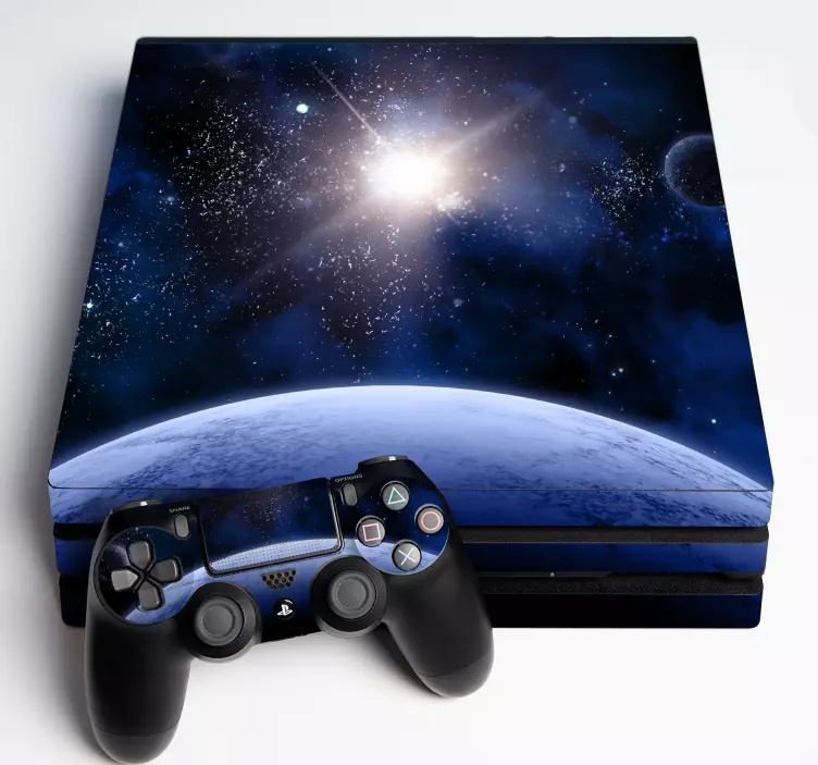 Space galaxy ps4 vinyl matrica - TenStickers