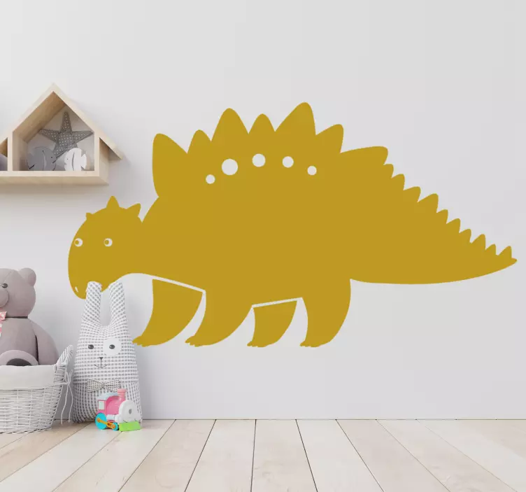 Skandináv dinoszaurusz stegosaurus sziluett matrica - TenStickers