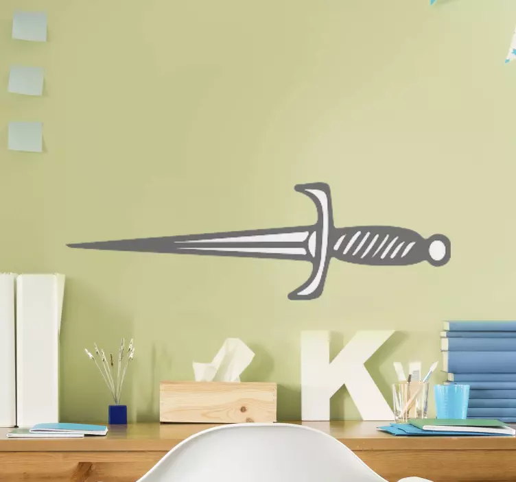 Stilizált tőr kontúrok matrica készletek - TenStickers